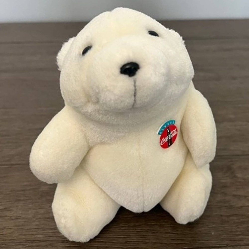 Vintage 1993 Coca-Cola Polar Bear Plush Always Coke Advertising Stuffed Animal